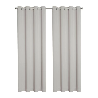Kate Aurora Kate Aurora 2 Piece Solid Colored Room Darkening Grommet Top Thermal Window Curtain Panels 1 Kate Aurora Kate Aurora 2 Piece Solid Colored Room Darkening Grommet Top Thermal Window Curtain Panels