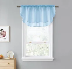 Kate Aurora Living Double Layered Sheer Rod Pocket Ascot Window Valances -Kate Aurora GUEST 59d7c37b ebec 4d1f 89a5 97595b5aad3c