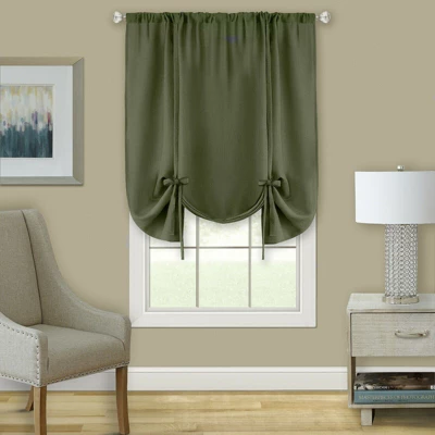 Kate Aurora Shabby Linen Farmhouse Sheer Flax Curtain Tie Up Single Window Curtain Shade 4 Kate Aurora Shabby Linen Farmhouse Sheer Flax Curtain Tie Up Single Window Curtain Shade - Image 4