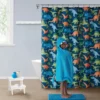 Kate Aurora Montauk Accents Complete 5 Piece Juvi Dinosaurs Themed Fabric Shower Curtain Bathroom Set