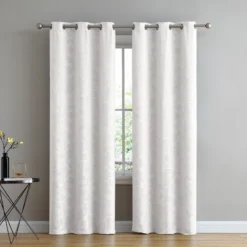 Kate Aurora Chic Living 2 Pack Floral Leaves Embossed Room Darkening Grommet Top Curtain Panels - 84 In. Long 13 Kate Aurora Chic Living 2 Pack Floral Leaves Embossed Room Darkening Grommet Top Curtain Panels - 84 In. Long -Kate Aurora GUEST 5f7bc947 6cb0 4c83 bd96 320a42d56bf4