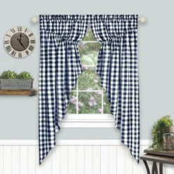 Kate Aurora Farmhouse Plaid Gingham Check Swag Valance Curtain Panel Pair -Kate Aurora GUEST 61bef5ea 5f89 452a b789 b0d348ecec72