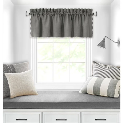 Kate Aurora Coastal Hamptons Living Textured Rod Pocket Window Valance 5 Kate Aurora Coastal Hamptons Living Textured Rod Pocket Window Valance - Image 5
