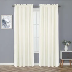 Kate Aurora Basic Drape Light Filtering Woven Jacquard Thermal Single Rod Pocket Window Curtain Panel -Kate Aurora GUEST 62daa3a3 660c 40f6 82b6 91328f401892