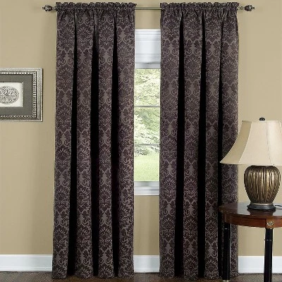 Kate Aurora Royal Living 2 Piece Rod Pocket Damask Design Light Filtering Curtain Panels 1 Kate Aurora Royal Living 2 Piece Rod Pocket Damask Design Light Filtering Curtain Panels