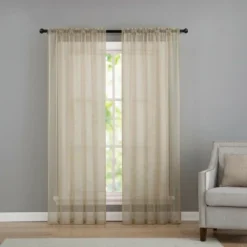 Kate Aurora Living Premium 2 Pack Sheer Voile Window Curtain Panels -Kate Aurora GUEST 64b195f3 caf5 4aa1 8e5a 09bd638a00cd