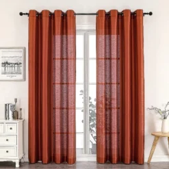 Kate Aurora Home Living 2 Piece Lightweight Basic Sheer Grommet Top Curtain Panels -Kate Aurora GUEST 65198e40 77b2 4dbb 9f77 ffdb7f5c3a38