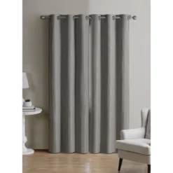Kate Aurora Modern Living 2 Pack Textured Woven Light Filtering Grommet Top Window Curtain Panels -Kate Aurora GUEST 6bad51b2 1892 4098 ba37 b01ada9f36db