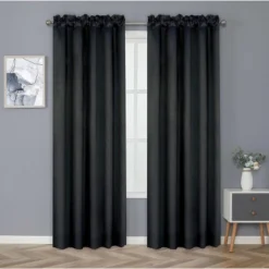 Kate Aurora Basic Drape Light Filtering Woven Jacquard Thermal Single Rod Pocket Window Curtain Panel -Kate Aurora GUEST 6c295220 5949 4459 b7c6 12a0a81a65a8