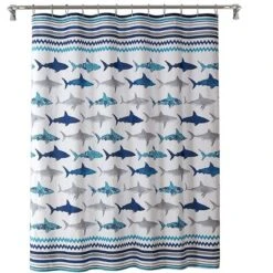Kate Aurora Montauk Accents Complete 5 Piece Juvi Sharks Themed Fabric Shower Curtain Bathroom Set -Kate Aurora GUEST 6da8571c cfb9 4eac 847c ef6bfe2a3688