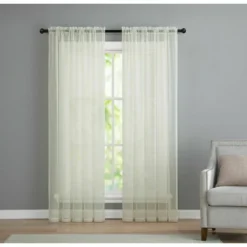 Kate Aurora Living Premium 2 Pack Sheer Voile Window Curtain Panels -Kate Aurora GUEST 6dd68991 ef91 4285 acca ca3c1ee37b7c