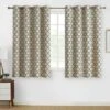 Kate Aurora Chic Living 100% Max Blackout Trellis Thermal Curtains