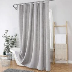 Kate Aurora Serena Elegant Jacquard Woven Fabric Shower Curtain - Standard Size -Kate Aurora GUEST 6e28f758 a3fe 4ab5 a429 0027ea5b5a43