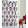Kate Aurora Holiday Living Christmas Nutcrackers Fabric Shower Curtain