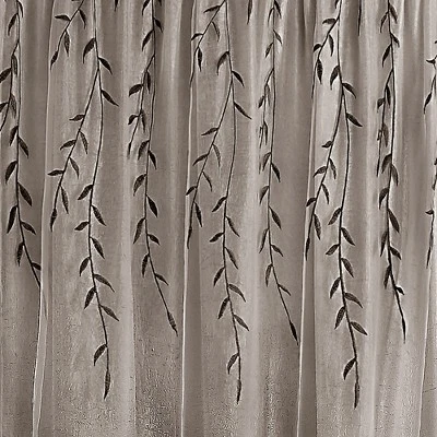 Kate Aurora Traditional Home 2 Pack Double Layered Embroidered Floral Sheer Curtains 2 Kate Aurora Traditional Home 2 Pack Double Layered Embroidered Floral Sheer Curtains - Image 2