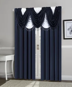 Kate Aurora Lux Living Complete 9 Piece Semi Sheer Rod Pocket Window Curtain & Valance Set -Kate Aurora GUEST 6fde87ba d2b8 4b75 b7e0 748b6d94a215