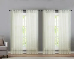 Kate Aurora 4 Piece Basic Home Rod Pocket Sheer Voile Window Curtain Panels 18 Kate Aurora 4 Piece Basic Home Rod Pocket Sheer Voile Window Curtain Panels -Kate Aurora GUEST 70e6665c a09f 4a2d ace1 ee54afffc3b3