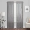 Kate Aurora Premium Rod Pocket Sheer Voile Single Window Curtain Panel
