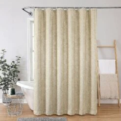 Kate Aurora Serena Elegant Jacquard Woven Fabric Shower Curtain - Standard Size -Kate Aurora GUEST 7790dc7e d741 4254 9965 0b597c74c2c2