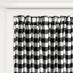 Kate Aurora Plaid Country Farmhouse French Door Curtain Panel With Matching Tieback -Kate Aurora GUEST 78bfa1b3 3c3d 43c0 8ae2 0b007f780cb3