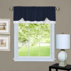 Kate Aurora Country Farmhouse Flax Linen Tie Up Window Valance -Kate Aurora GUEST 7ab06527 bc12 4088 9519 0907cee68aea