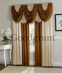 Kate Aurora Lux Living Complete 9 Piece Semi Sheer Rod Pocket Window Curtain & Valance Set -Kate Aurora GUEST 7c31ea9c 3475 413c 9d5d fe3a04740042