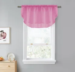 Kate Aurora Living Double Layered Sheer Rod Pocket Ascot Window Valances -Kate Aurora GUEST 80cc05fb 0099 442a 8d2e 33be4440f2c3