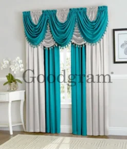 Kate Aurora Lux Living Complete 9 Piece Semi Sheer Rod Pocket Window Curtain & Valance Set -Kate Aurora GUEST 815d4779 f567 4c76 b8d3 89a454206b4d