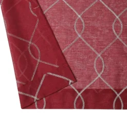 Kate Aurora 2 Piece Clarabelle Embroidered Lattice Matte Sheer Grommet Top Curtain Panels - 84 In. Long -Kate Aurora GUEST 834978e8 d771 49aa a0d7 1da55bb5ffd4