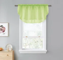 Kate Aurora Living Double Layered Sheer Rod Pocket Ascot Window Valances -Kate Aurora GUEST 84138731 5b66 4d9b b45f b276a7bcf128