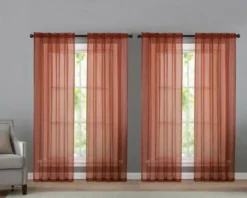 Kate Aurora 4 Piece Basic Home Rod Pocket Sheer Voile Window Curtain Panels 25 Kate Aurora 4 Piece Basic Home Rod Pocket Sheer Voile Window Curtain Panels -Kate Aurora GUEST 85546e34 b108 4736 8d64 0f5cbb94072e