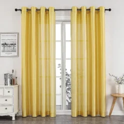 Kate Aurora Home Living 2 Piece Lightweight Basic Sheer Grommet Top Curtain Panels -Kate Aurora GUEST 86cf5367 aada 462d 98e5 453d1e5af66f