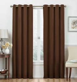 Kate Aurora Basic Jacquard 2 Piece Blackout Grommet Top Hotel Window Curtains -Kate Aurora GUEST 894ac84b 8b1b 412e 884f fea1e05cfd24