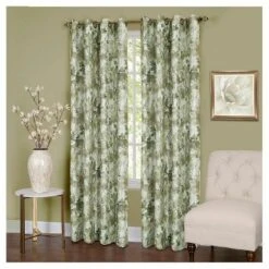 Kate Aurora Country Living 100% Thermal Lined Grommet Top Floral Room Darkening Curtains