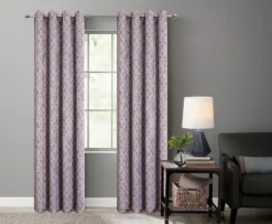 Kate Aurora 2 Piece Contemporary Chic Metallic Abstract Circles Light Filtering Grommet Top Curtains -Kate Aurora GUEST 89a8e603 e5cf 405f 9d65 b07b3b62b5e6