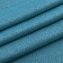 Kate Aurora Semi Sheer Flax Styled Turquoise Rod Pocket Single Window Curtain Panel - 52 In. W X 84 In. L -Kate Aurora GUEST 89e2ff4b 0c7e 4ddb 9a02 71a44dd16be2