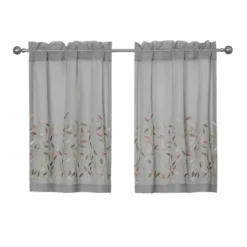 Kate Aurora Shabby Sheer Embroidered Complete 3 Piece Floral Rod Pocket Cafe Kitchen Curtain Tier & Valance Set 13 Kate Aurora Shabby Sheer Embroidered Complete 3 Piece Floral Rod Pocket Cafe Kitchen Curtain Tier & Valance Set -Kate Aurora GUEST 8a8ced0e 1cc3 4e3d a8db 038bf57ac21a