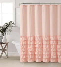 Kate Aurora Melanie Shabby Chic Gypsy Semi Ruffled Fabric Shower Curtains -Kate Aurora GUEST 8c31f3b9 6a7f 4250 a570 97807fbc1b5e
