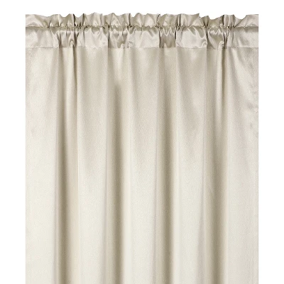 Kate Aurora Ultra Lux Faux Silk Regency Crinkle Rod Pocket Semi Sheer Single Curtain Panel 1 Kate Aurora Ultra Lux Faux Silk Regency Crinkle Rod Pocket Semi Sheer Single Curtain Panel