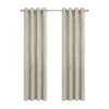 Kate Aurora 2 Pack Glam Metallic Sparkle Thermal Light Filtering Grommet Top Curtains