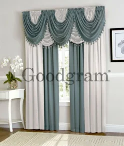 Kate Aurora Lux Living Complete 9 Piece Semi Sheer Rod Pocket Window Curtain & Valance Set -Kate Aurora GUEST 91836ae4 19de 4f21 be04 2f8edb2bbeeb