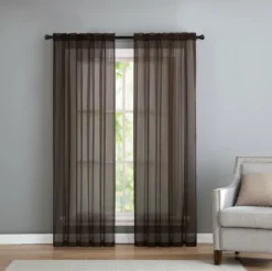 Kate Aurora Living Premium 2 Pack Sheer Voile Window Curtain Panels -Kate Aurora GUEST 96b1a4a3 b051 4882 b0fe 1d8376797b2d