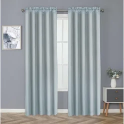 Kate Aurora Basic Drape Light Filtering Woven Jacquard Thermal Single Rod Pocket Window Curtain Panel -Kate Aurora GUEST 988b6338 c739 4346 8ddb cc7aa661d8bf