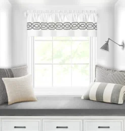 Kate Aurora Pacifico Rod Pocket Embroidered Window Valance -Kate Aurora GUEST 9af84983 1b20 48f4 a73a a4261fd4f911