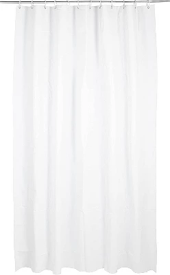 Kate Aurora Hotel Collection Extra Long Heavyweight PEVA Vinyl White Shower Curtain Liner - 84 In. Long 1 Kate Aurora Hotel Collection Extra Long Heavyweight PEVA Vinyl White Shower Curtain Liner - 84 In. Long