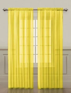 Kate Aurora Living Premium 2 Pack Sheer Voile Window Curtain Panels -Kate Aurora GUEST 9da41e35 c2b0 4add 8029 c86e061f01b5