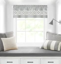Kate Aurora Pacifico Rod Pocket Embroidered Window Valance -Kate Aurora GUEST 9fc99a3f a80c 4612 9291 b87e9e660819