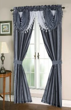 Kate Aurora Satin Semi Sheer Complete 5 Piece Window In A Bag Attached Curtain Set 13 Kate Aurora Satin Semi Sheer Complete 5 Piece Window In A Bag Attached Curtain Set -Kate Aurora GUEST a38a7ca2 dc8b 4a9a 8f25 8f0599e52e3e