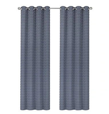 Kate Aurora 2 Pack Amari Contemporary Lattice Light Filtering Grommet Top Window Curtain Panels 7 Kate Aurora 2 Pack Amari Contemporary Lattice Light Filtering Grommet Top Window Curtain Panels - Image 7
