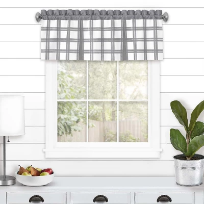 Kate Aurora Windowpane Plaid Country Farmhouse Rod Pocket Window Valance 7 Kate Aurora Windowpane Plaid Country Farmhouse Rod Pocket Window Valance - Image 7